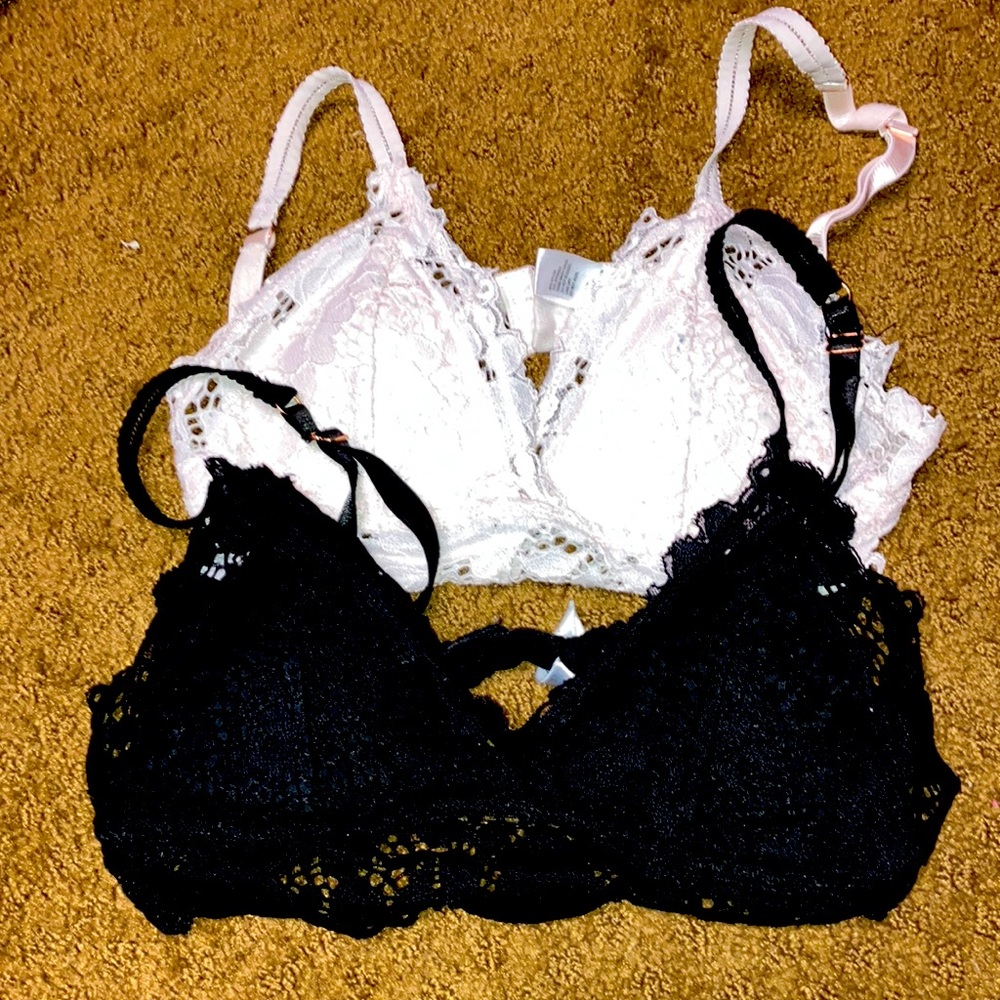 Marilyn Monroe Black and White Lace Bras